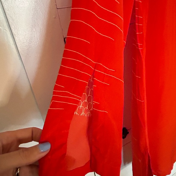 Erica Tanov Red Silk Tunic - Picture 6 of 11